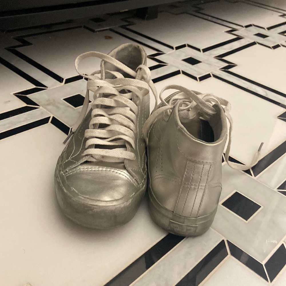 Silver Metallic Vans